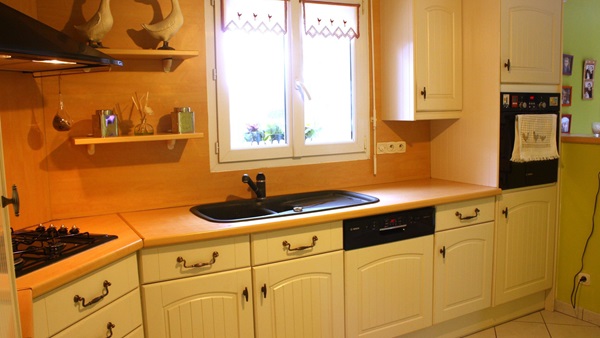 Projet cuisine bois grise Dany S Mulsanne