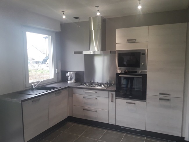 Cuisine équipée sur mesure Vega Plus Artic Wood