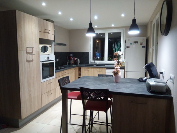 La cuisine équipée bois clair Cuisinella de Gilles C.