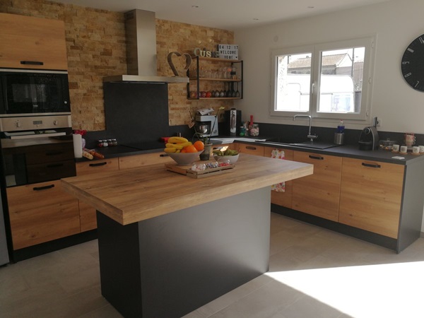 Cuisine équipée sur mesure Trend Chêne Honey