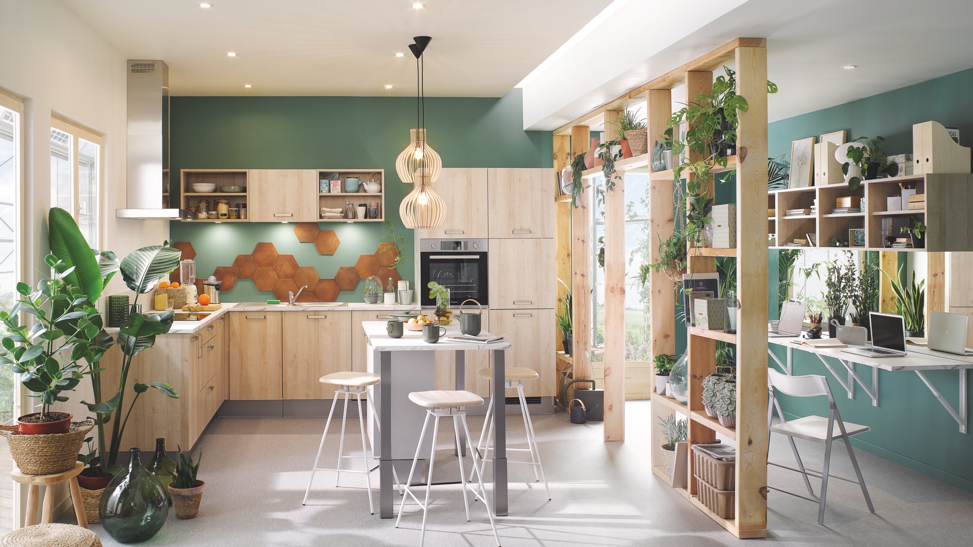 Une cuisine scandinave avec le style Pure Nature