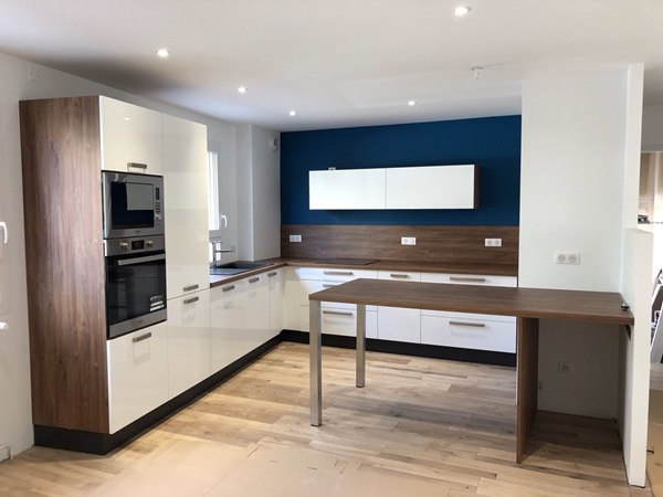 Cuisine équipée sur mesure Light Blanc Brillant