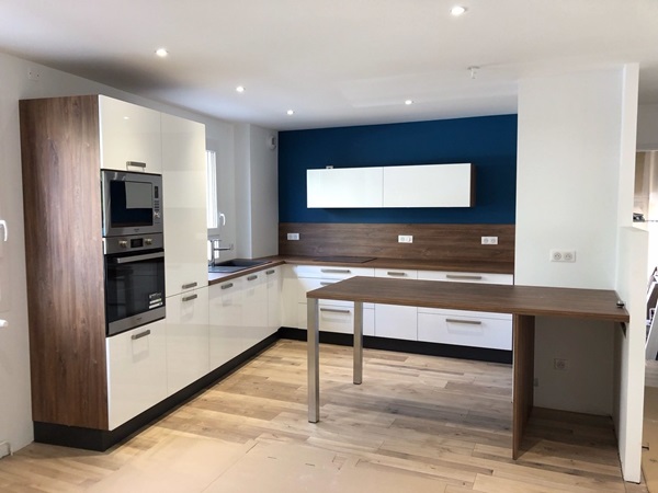 Cuisine équipée sur mesure Light Blanc Brillant