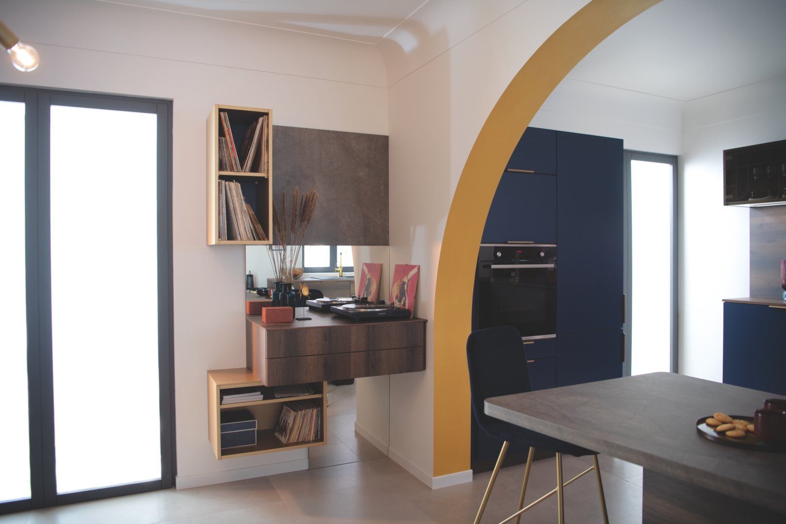 meuble vinyle design vintage