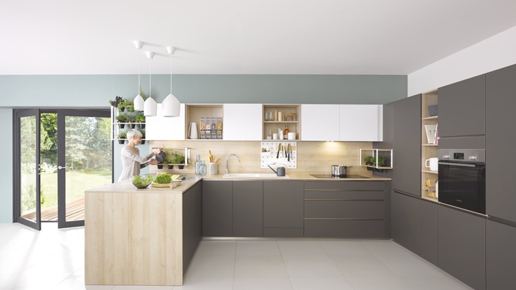 Le taupe, une couleur tendance dans la cuisine