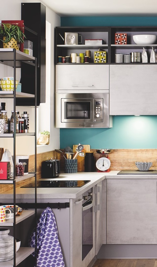 Niche micro ondesVega beton clair