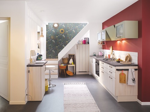 Cuisine blanche et verte