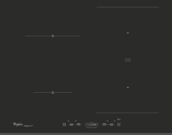 ImagePlaque WhirlpoolACM8100BIXL induction flex premiumNoirFlexible PremiumIntégrable