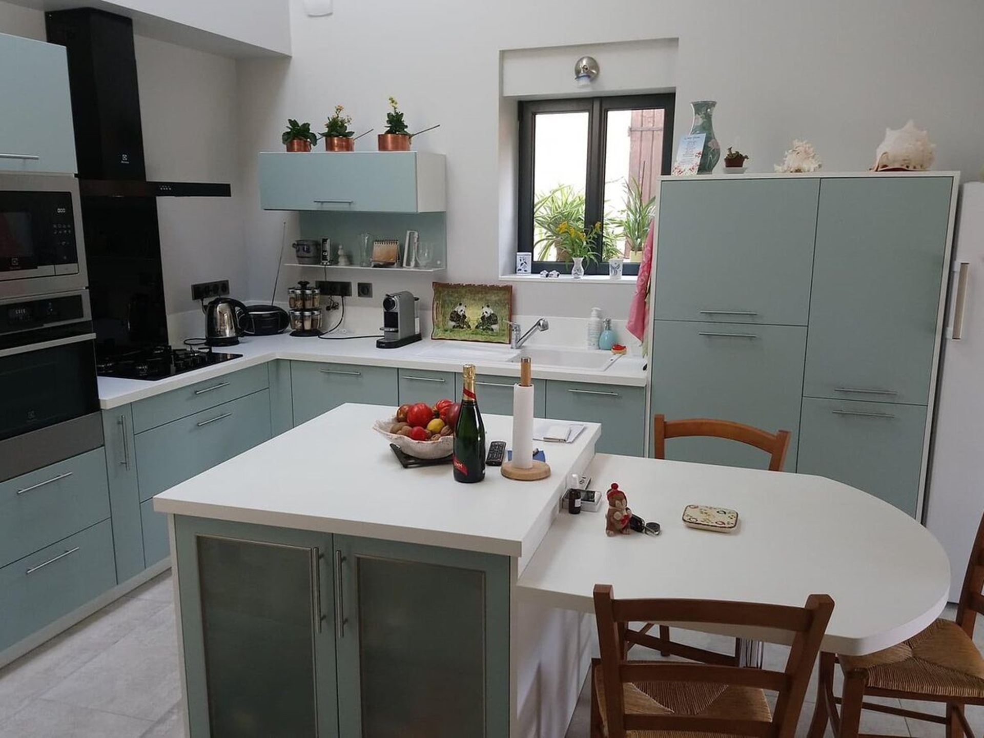 Cuisine équipée sur mesure Color Laqué Misty Blue