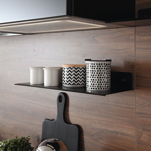 etagère métallique noire design