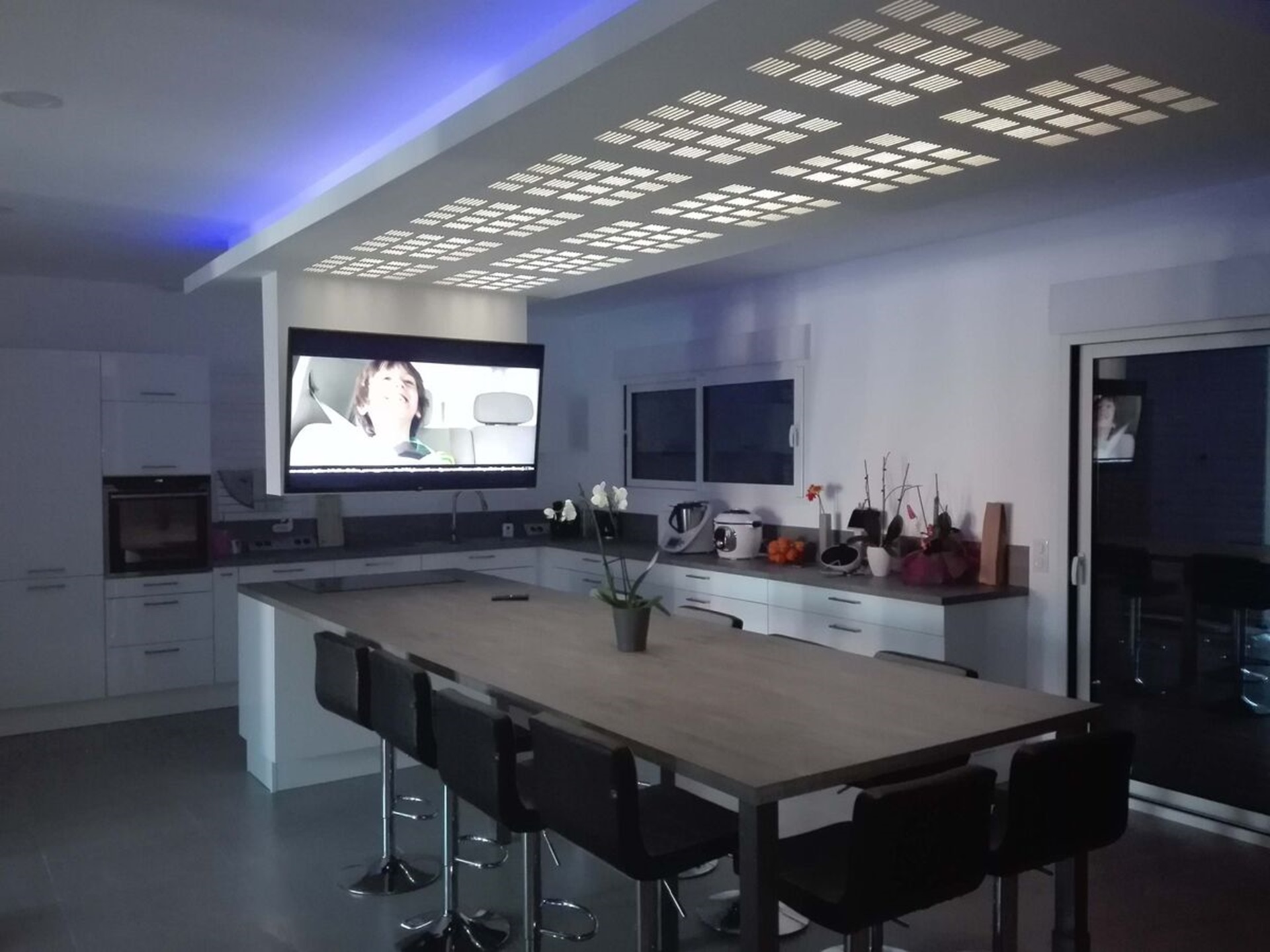 Cuisine équipée sur mesure Light Blanc Brillant