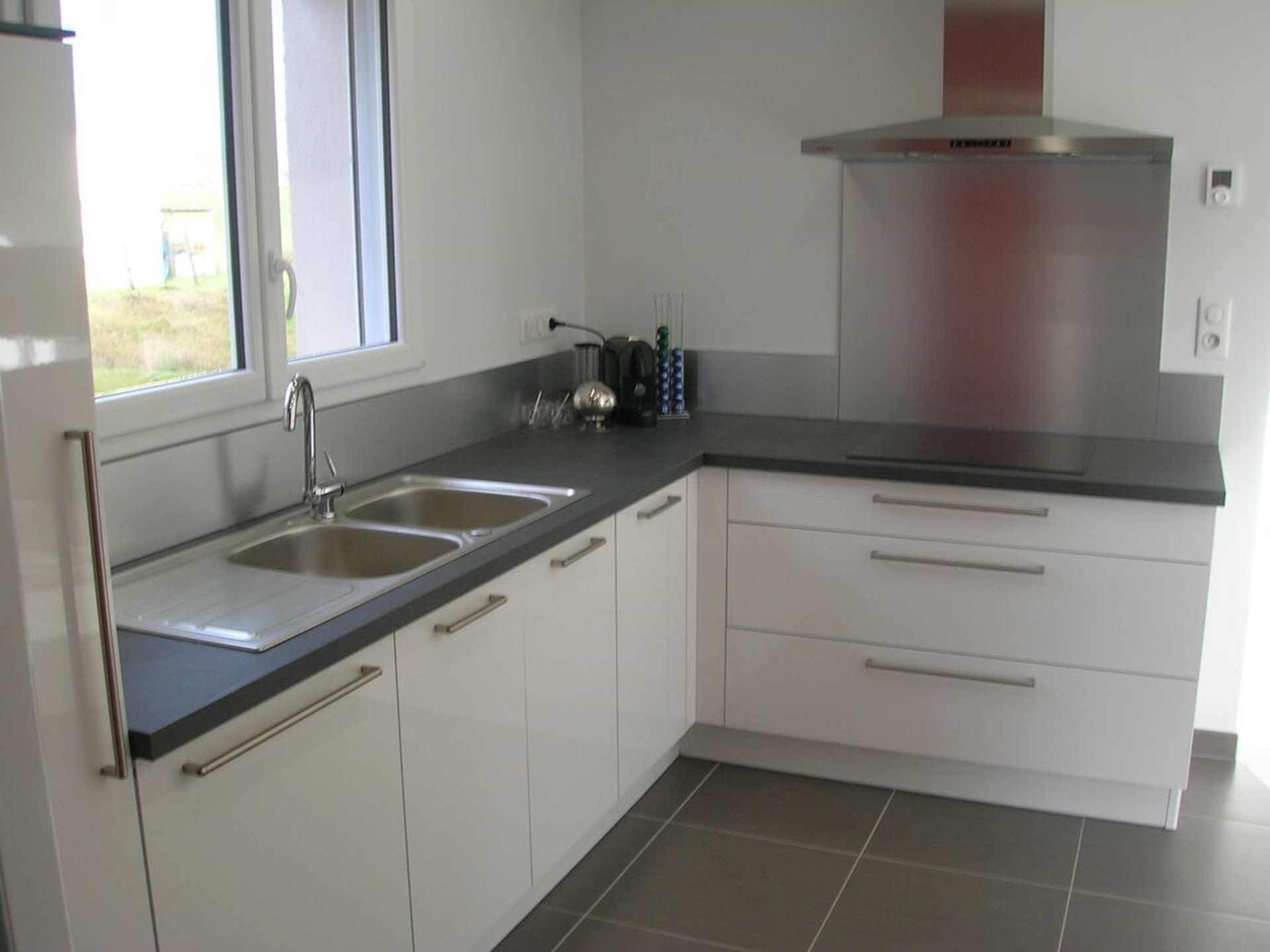 Rénovation cuisine sur mesure Light Blanc brillant