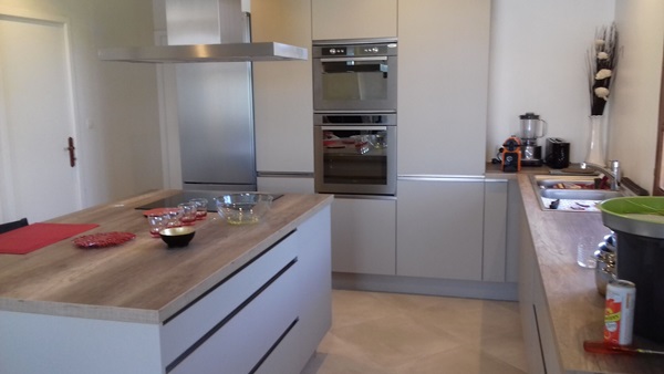 Cuisine équipée sur mesure Trend Pannacotta mat