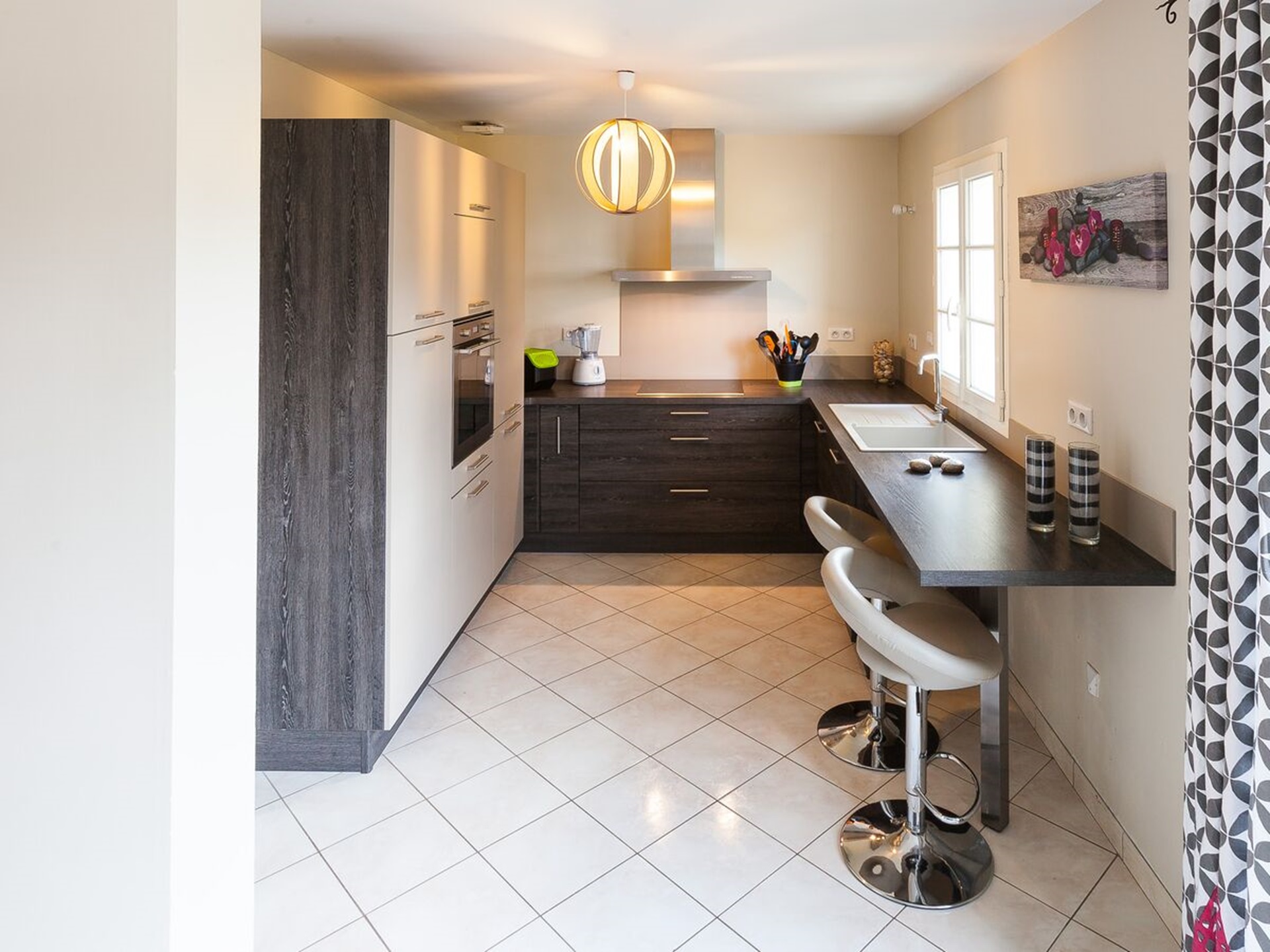 Cuisine équipée sur mesure Light Blanc brillant