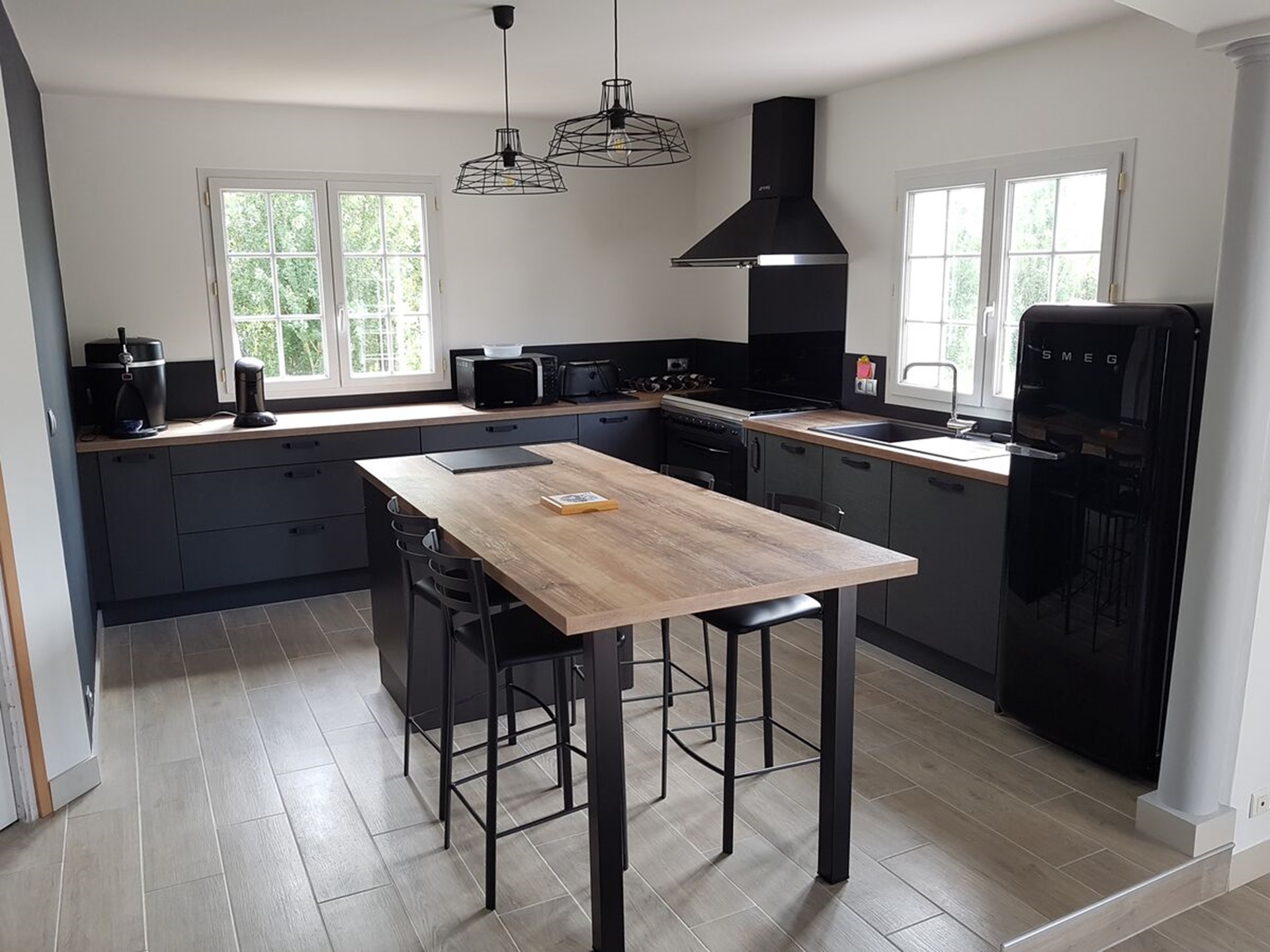 Cuisine équipée sur mesure Label Métal Brossé