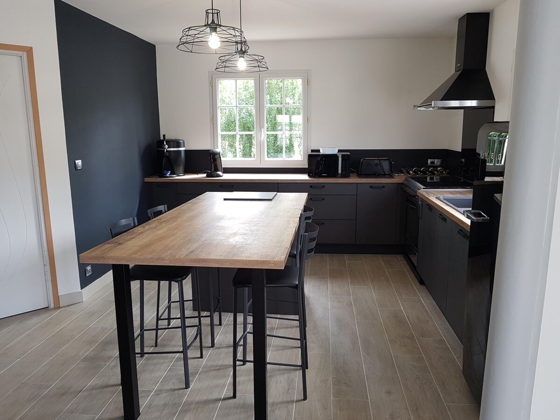 Rénovation cuisine équipée sur mesure Label Métal Brossé