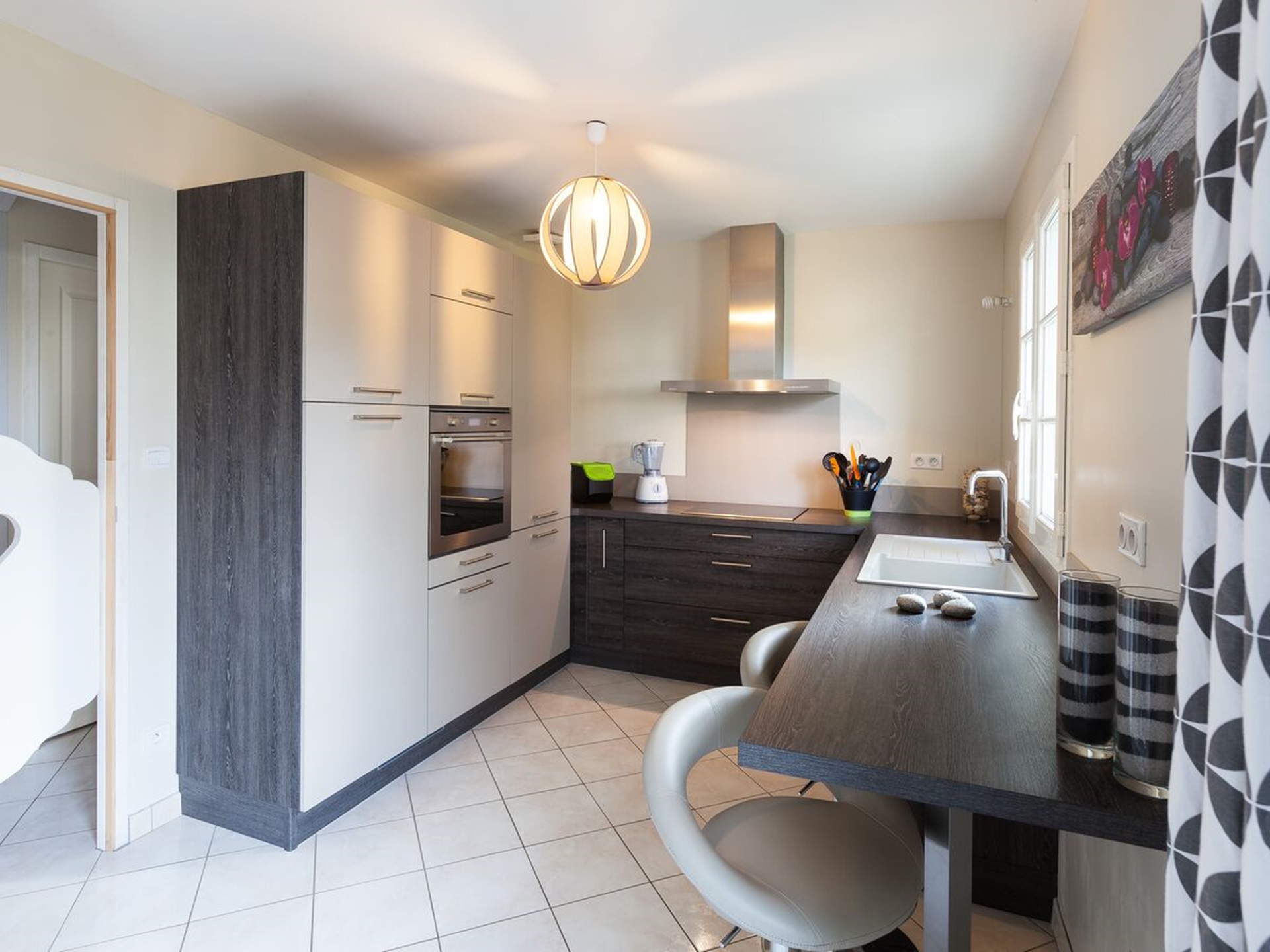 Cuisine avant-après sur mesure Light Blanc brillant