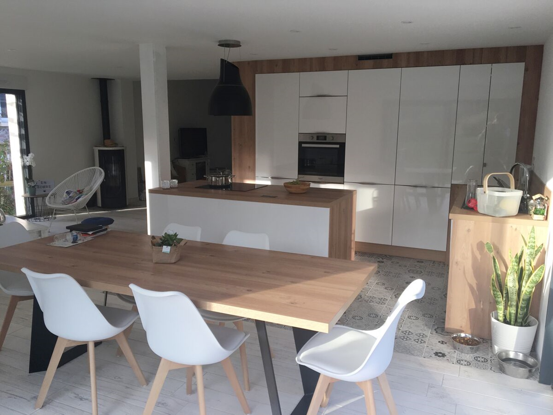 Cuisine équipée sur mesure Light Blanc Brillant