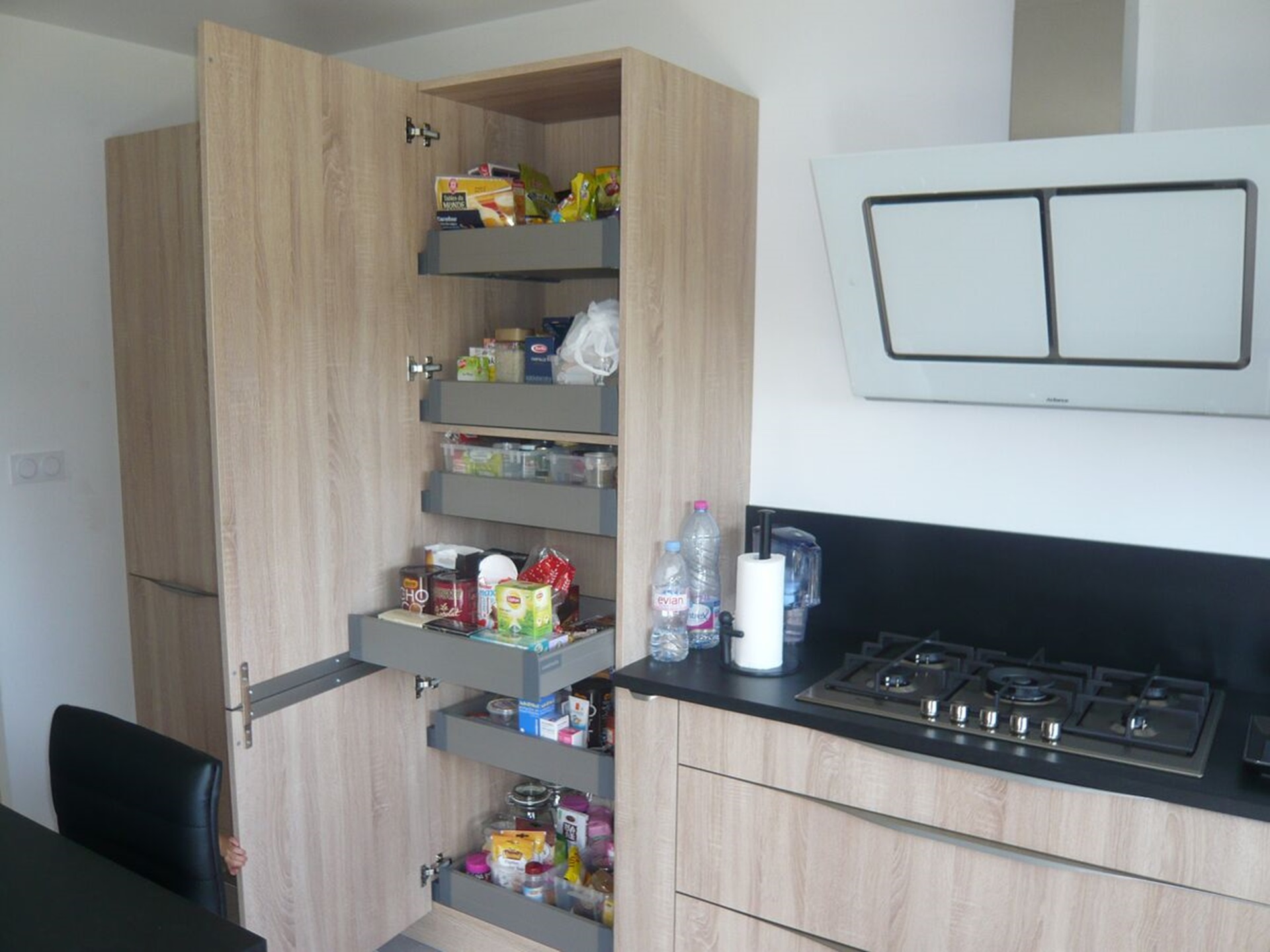 Cuisine avant-après sur mesure Trend + Chêne timber