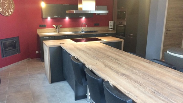 Cuisine équipée sur mesure Label Métal Brossé