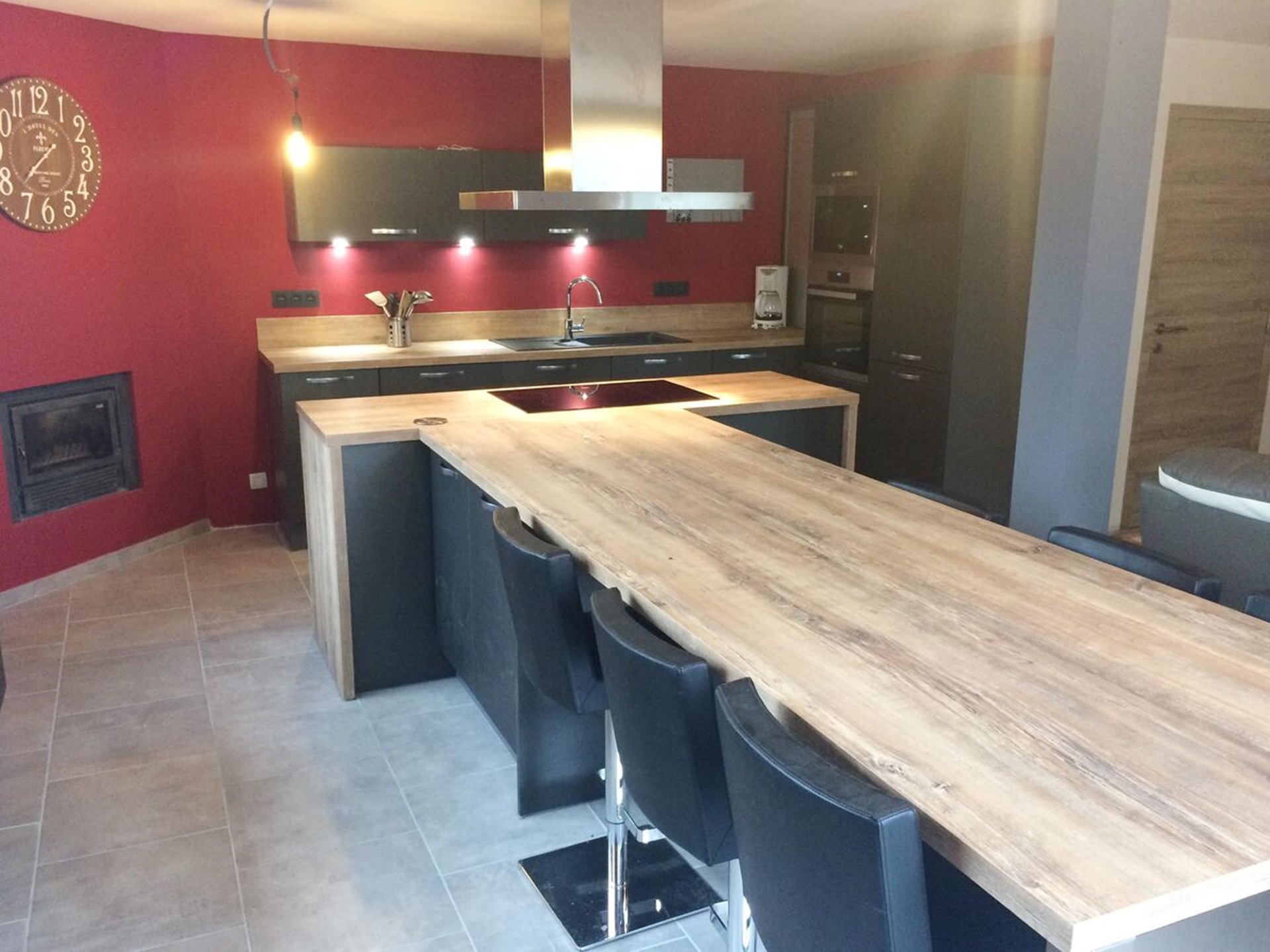 Cuisine équipée sur mesure Label Métal Brossé