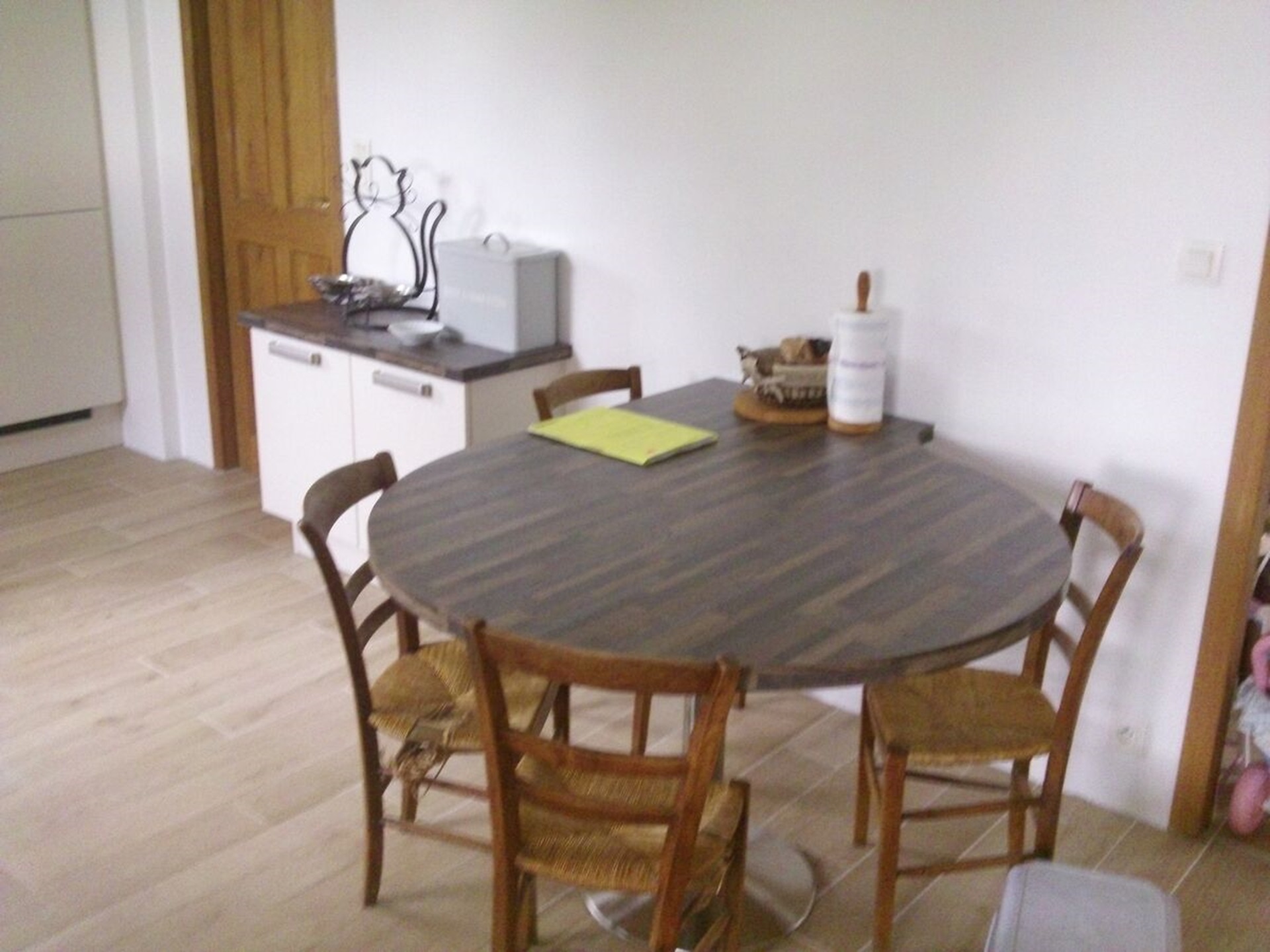 Cuisine avant-après sur mesure Trend Pannacotta mat