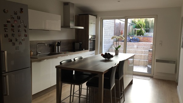 Cuisine équipée sur mesure Light Blanc Brillant