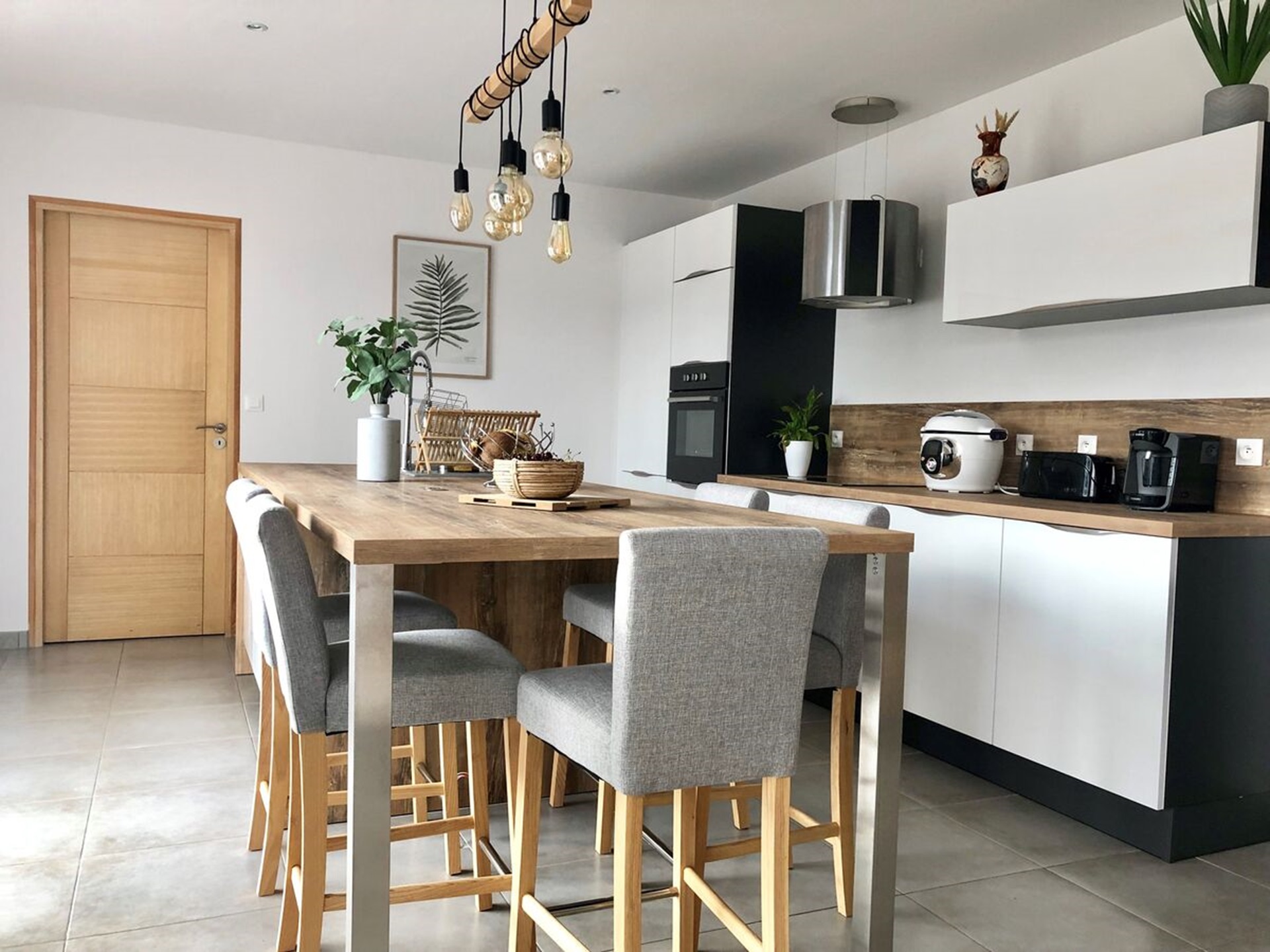 Cuisine équipée sur mesure Light Blanc Brillant