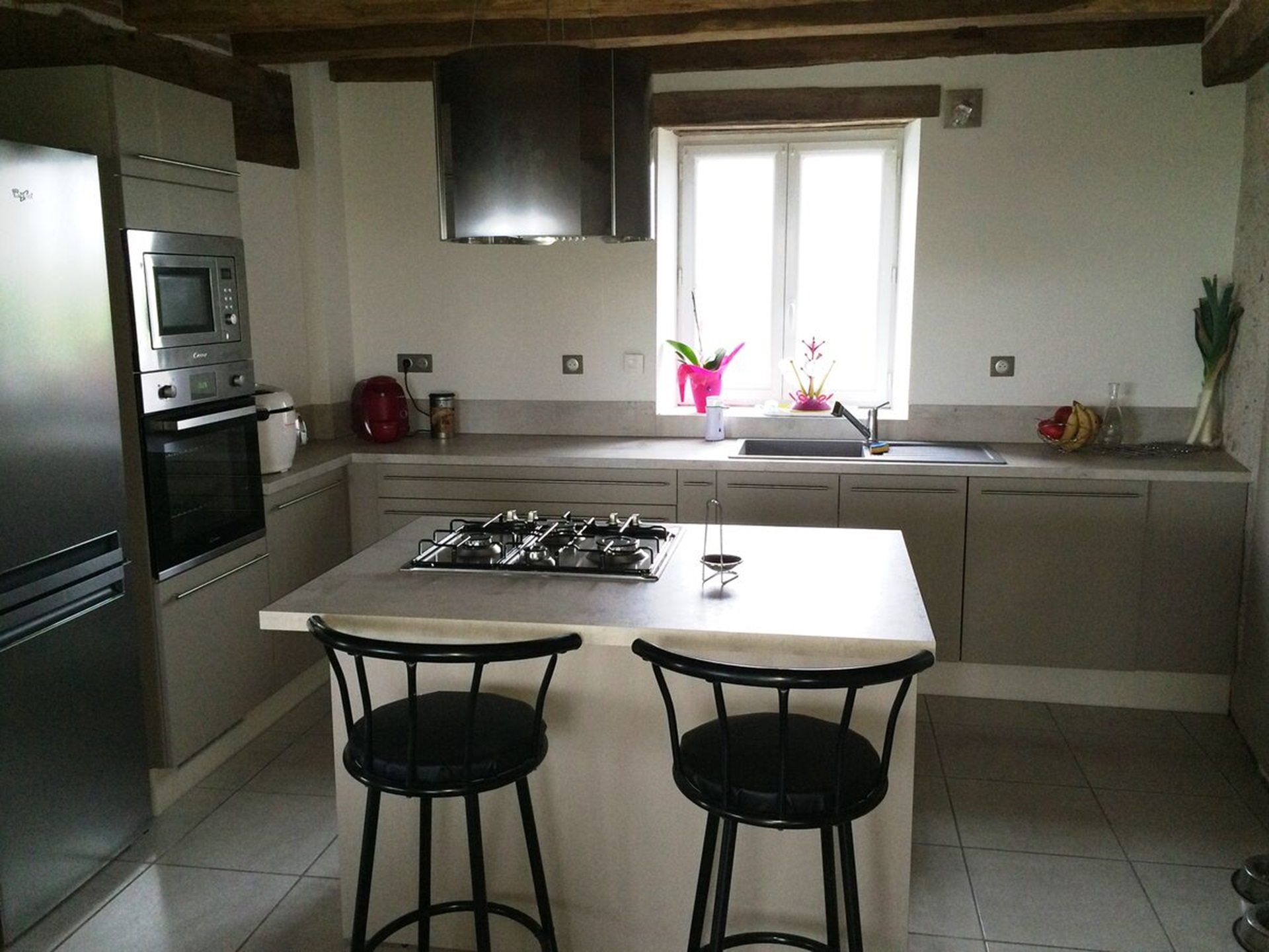 Cuisine équipée sur mesure Vega Prem'S Taupe mat