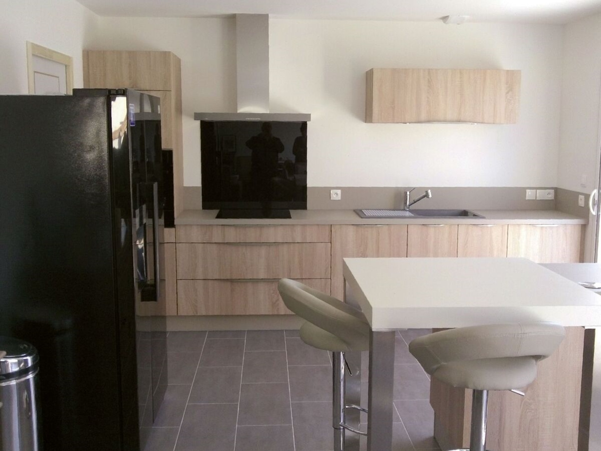 Rénovation cuisine sur mesure Trend + Chêne timber