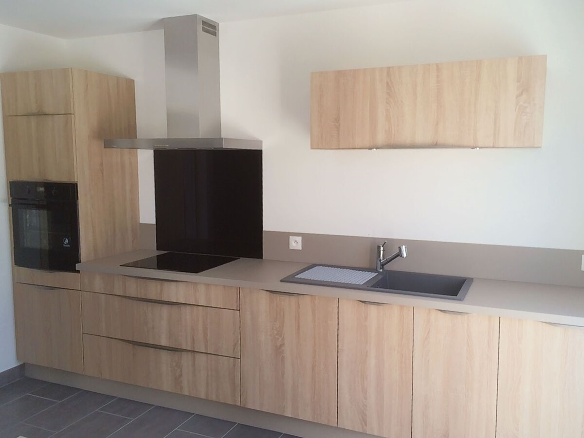 Cuisine avant-après sur mesure Trend + Chêne timber