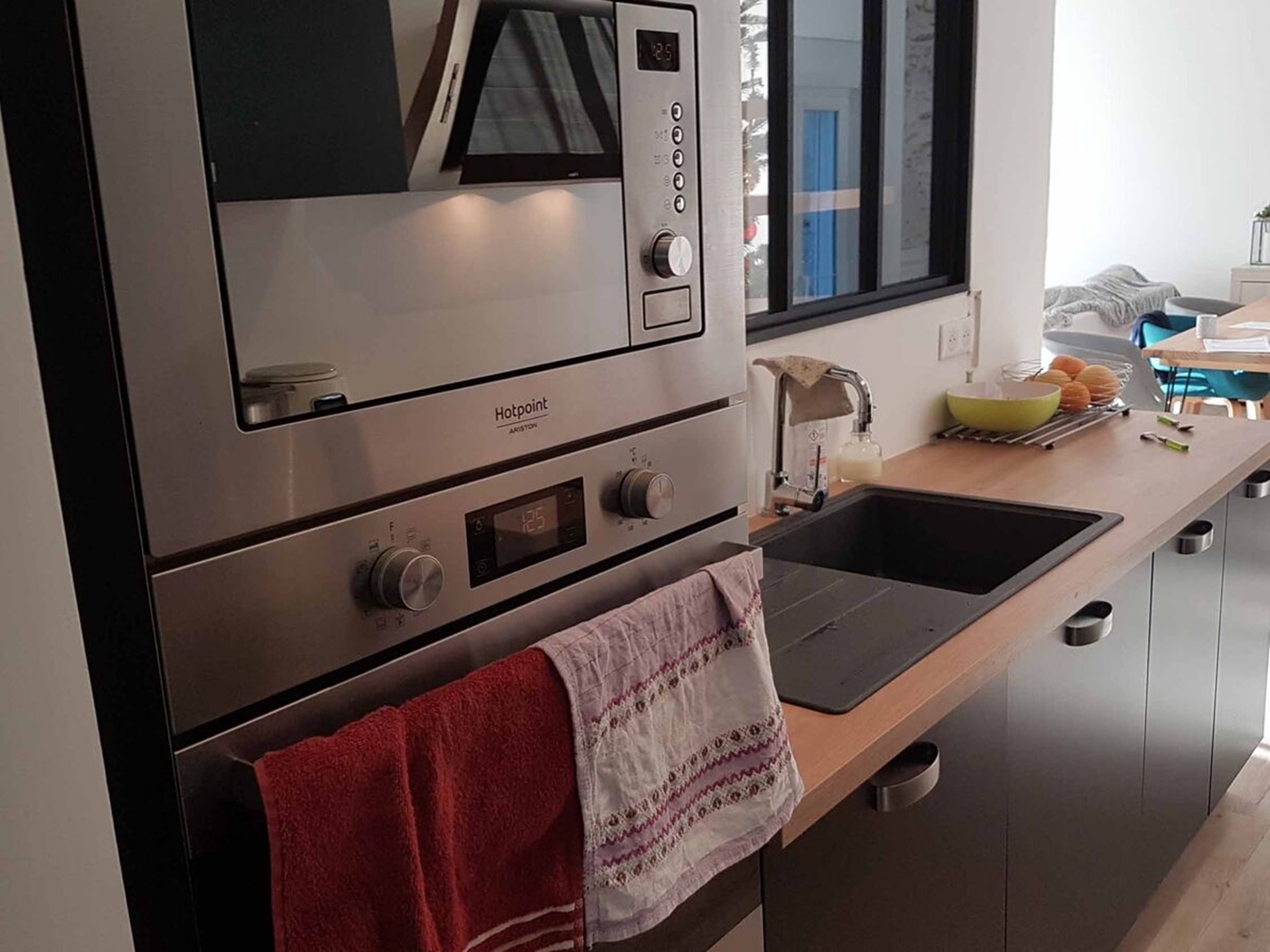 Cuisine avant-après sur mesure Velvet Noir Soft