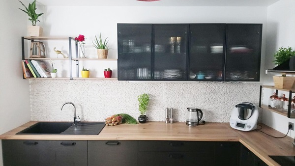 Cuisine équipée sur mesure Label Métal Brossé