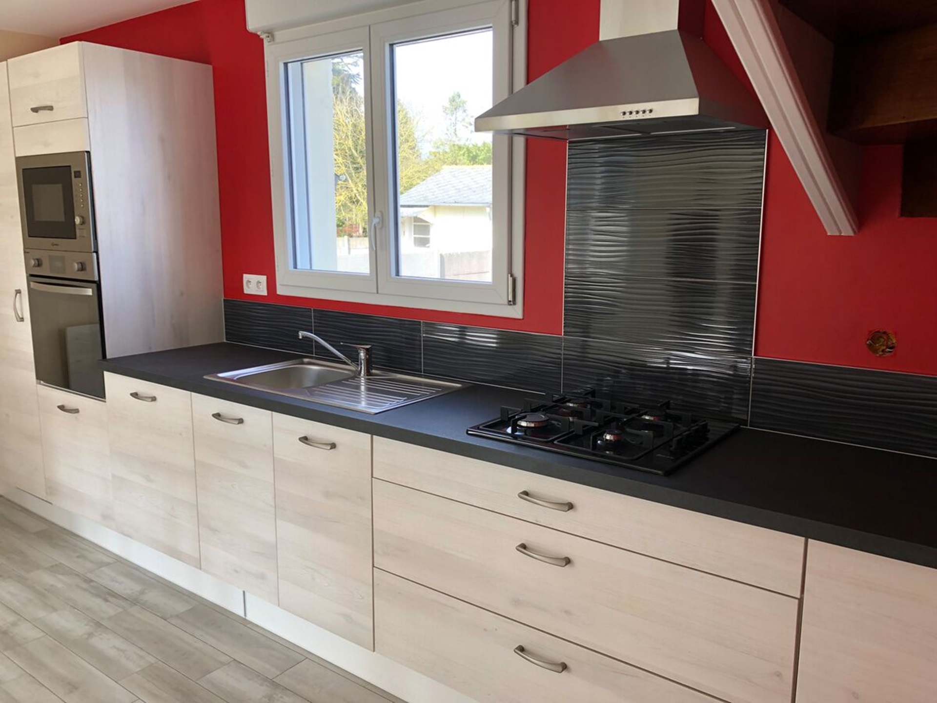 Cuisine avant-après sur mesure Vega Artic Wood