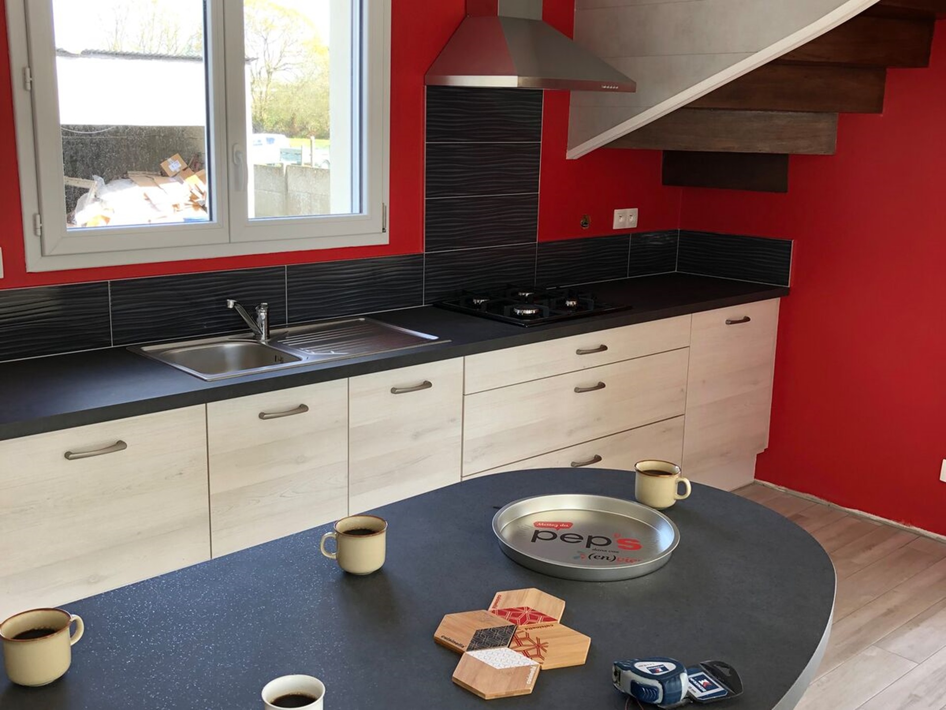 Cuisine avant-après sur mesure Vega Artic Wood