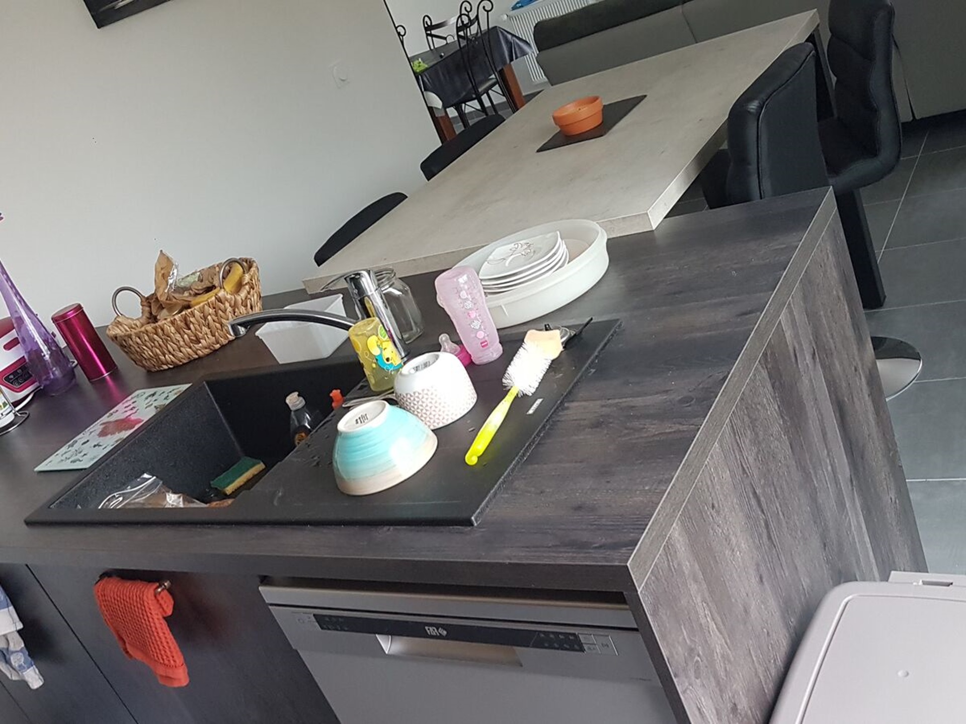 Cuisine avant-après sur mesure Vega Woody Dark