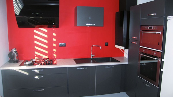 Cuisine équipée sur mesure Vega Prem'S Ombre et Trend + Ombre soft