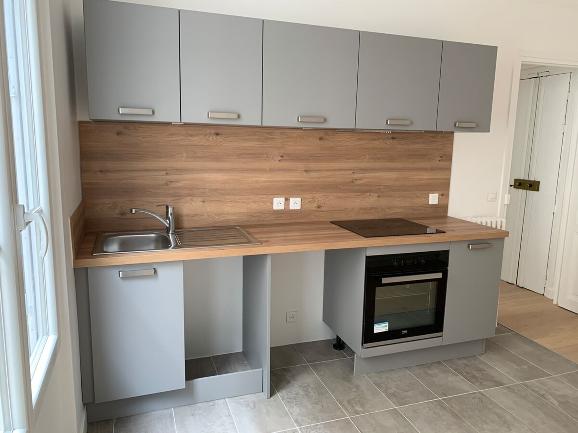 Cuisine avant-après sur mesure Trend Gris Minéral