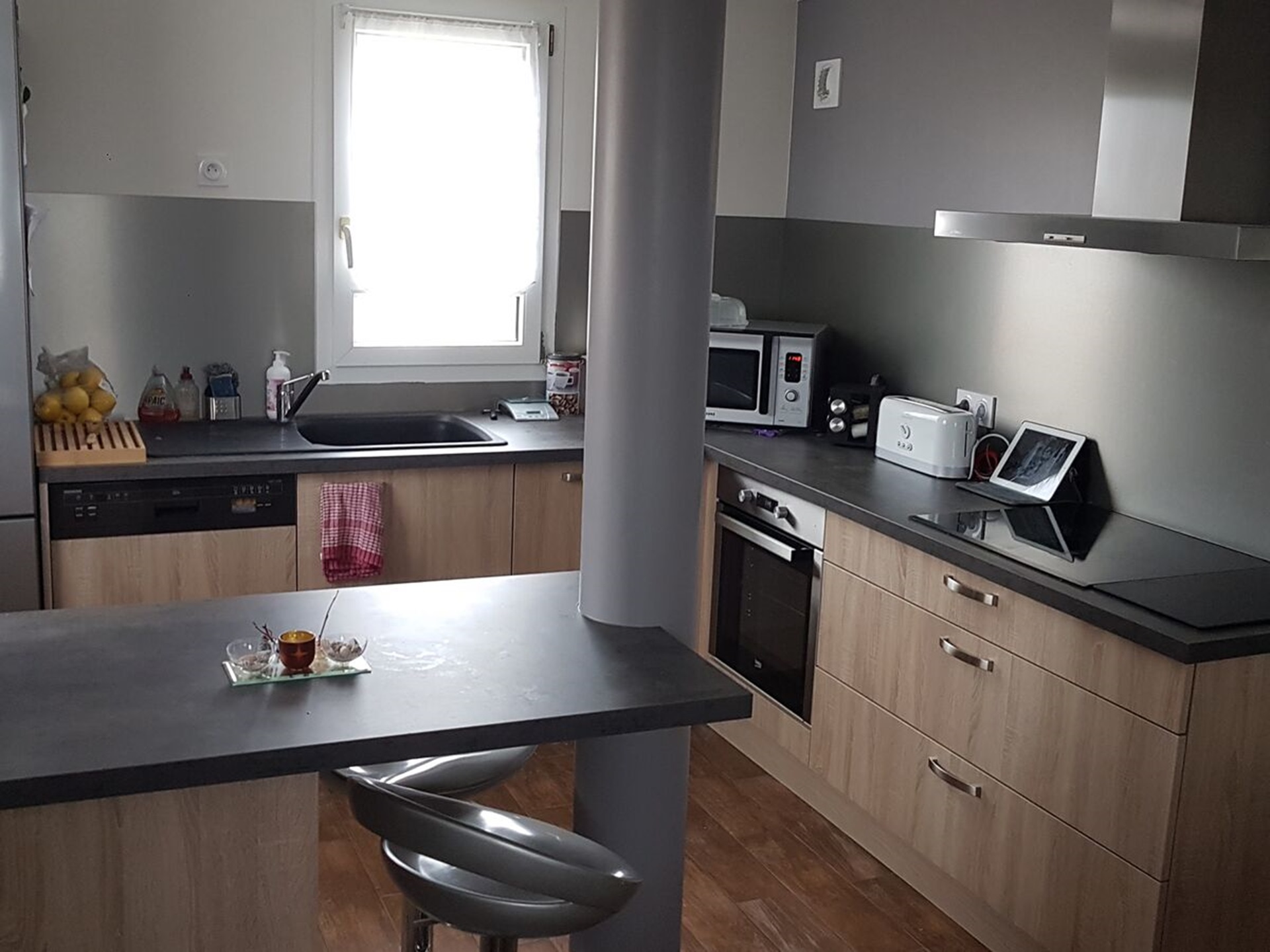 Rénovation cuisine équipée sur mesure Vega Plus Chêne Timber