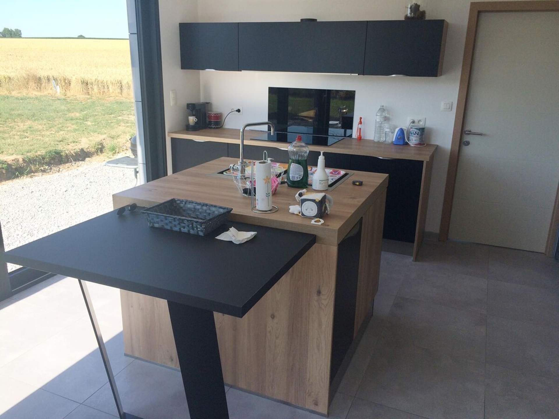 Cuisine avant après sur mesure Velvet Noir Soft