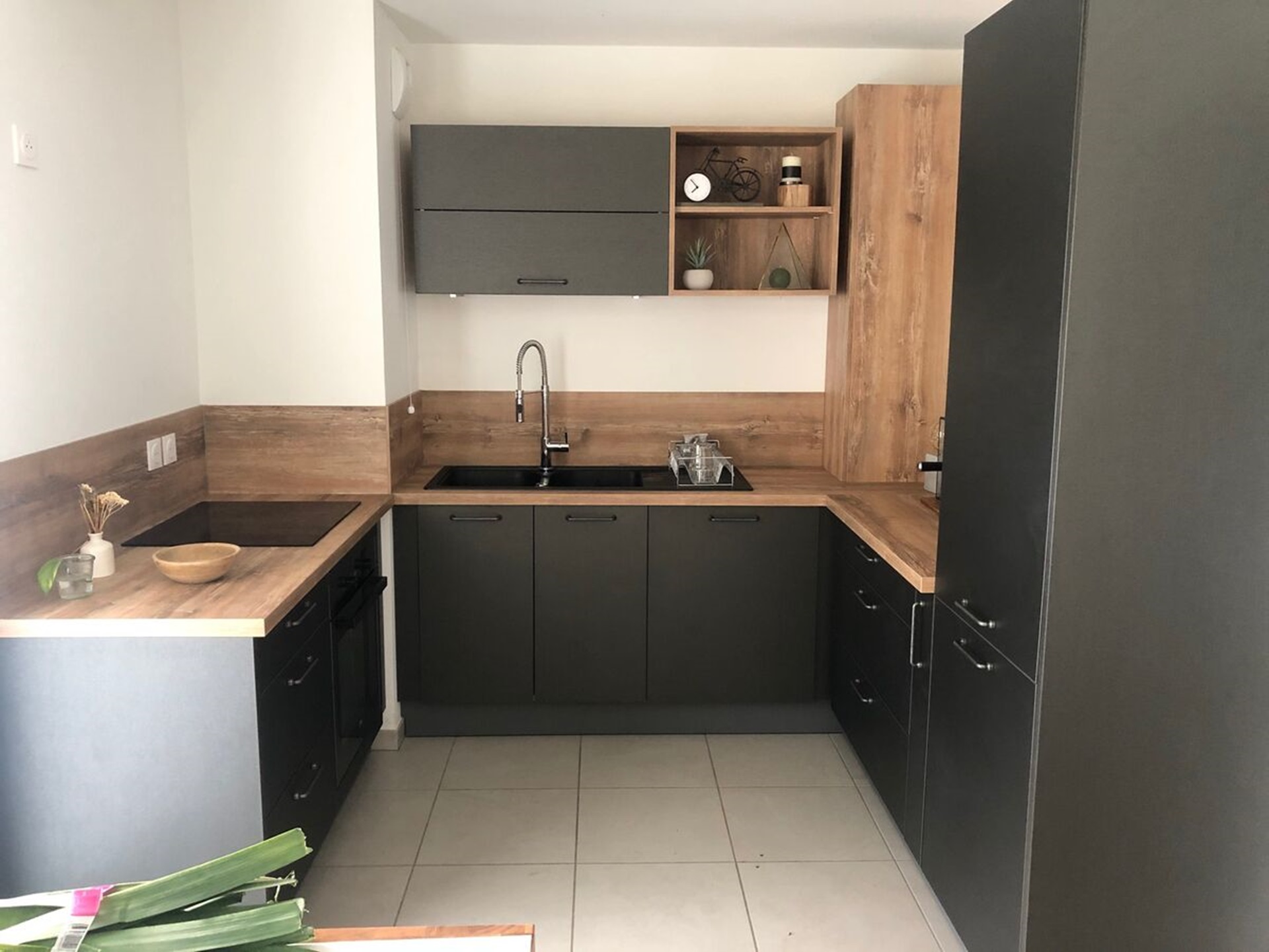 Cuisine équipée sur mesure Label Métal Brossé