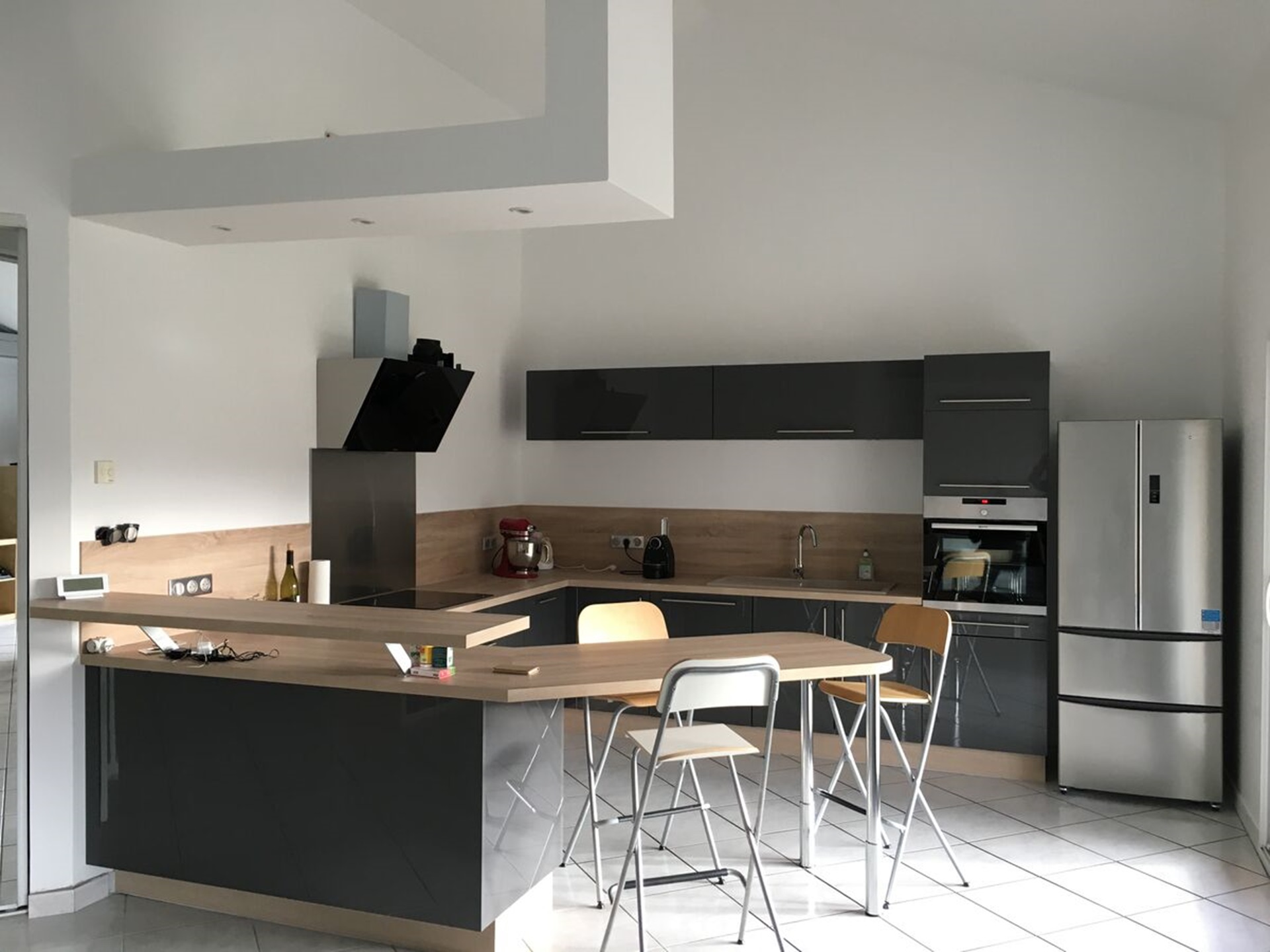 Cuisine équipée sur mesure Trend + Quartz métal
