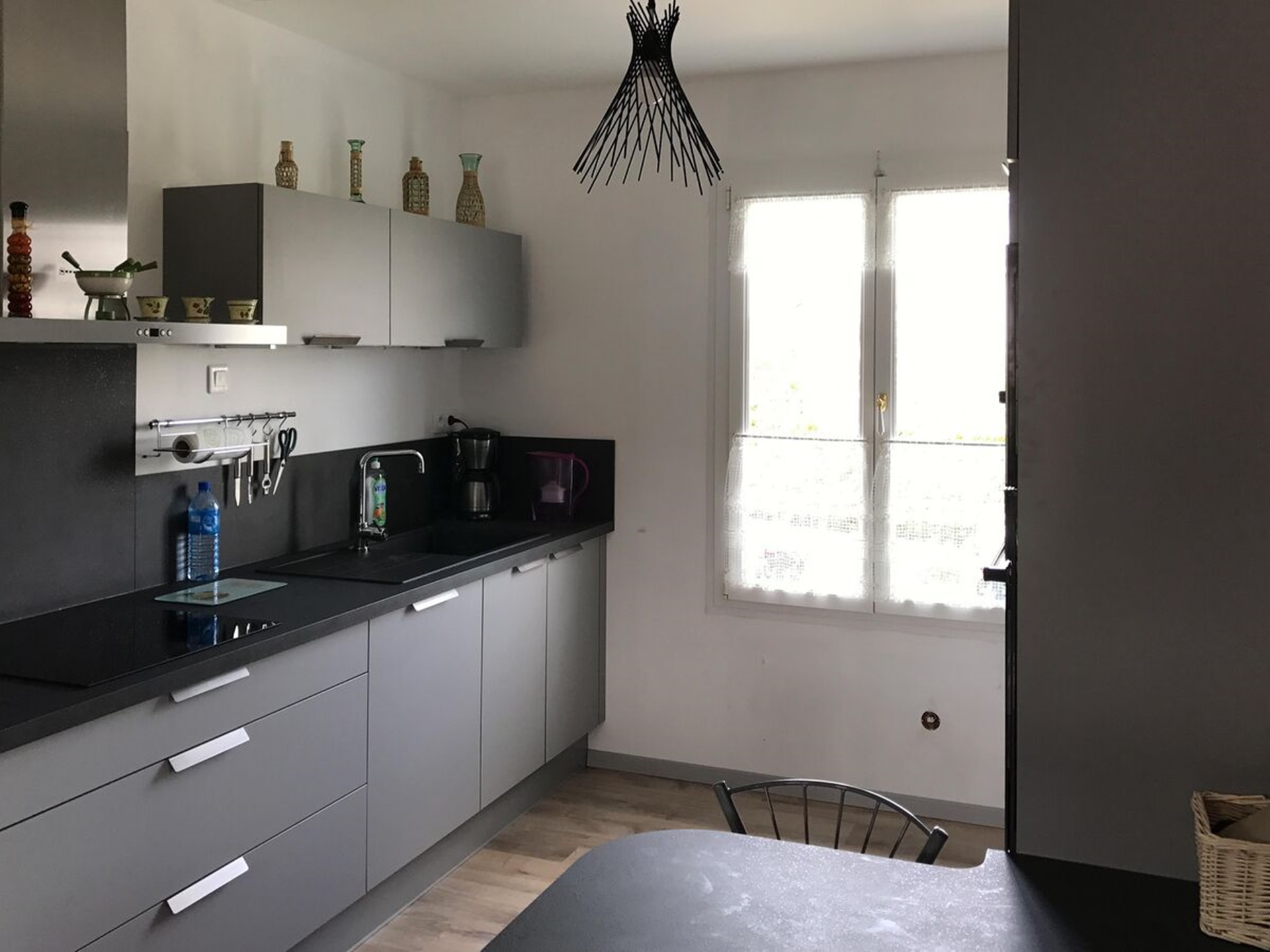 Rénovation cuisine sur mesure Vega Prem'S Gris minéral