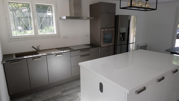 Cuisine équipée sur mesure Trend Quartz Métal