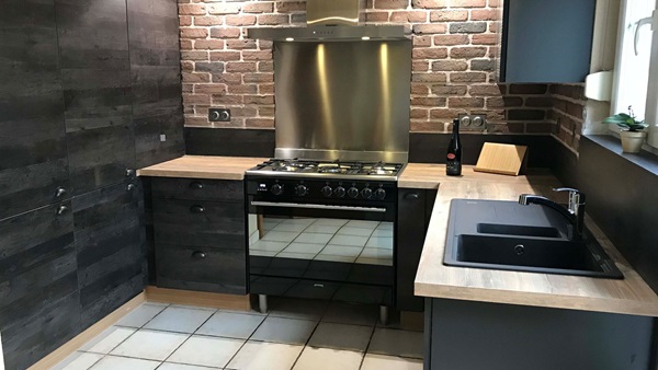 Cuisine équipée sur mesure Trend Woody Dark