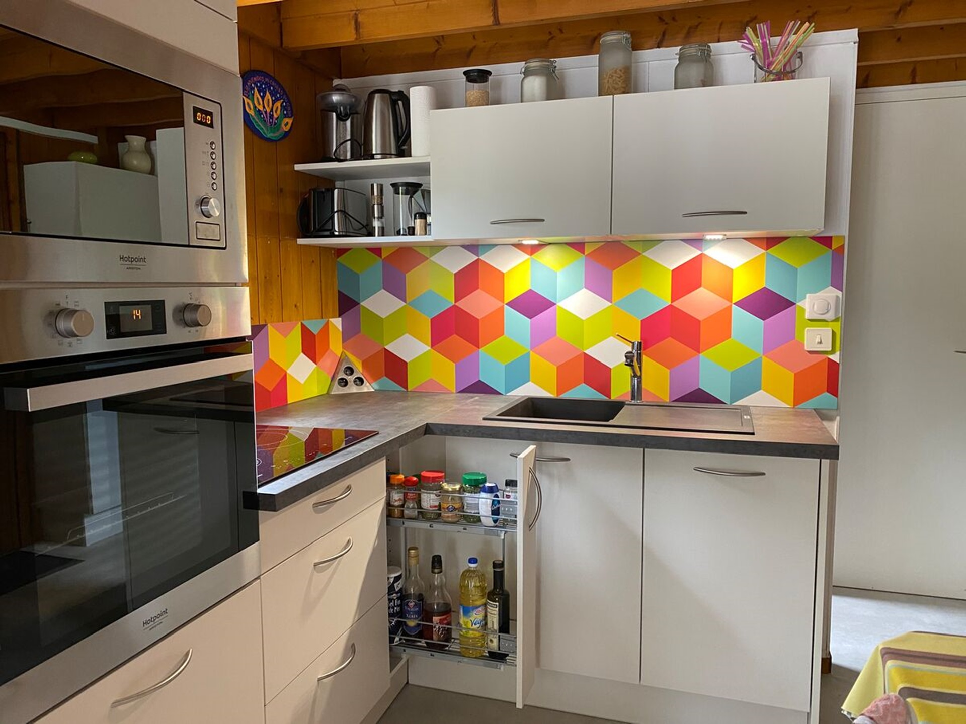 Rénovation cuisine équipée sur mesure Vega Prem's Pannacotta Mat