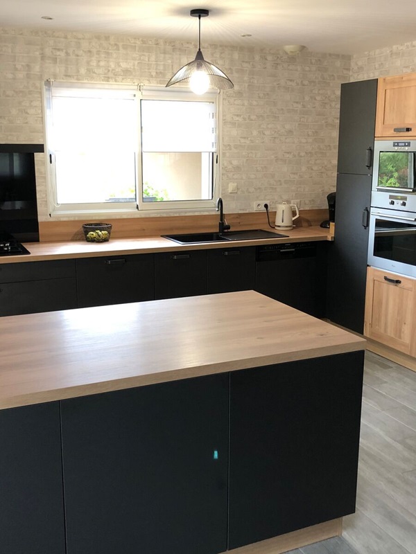 Cuisine équipée sur mesure Label Métal Brossé