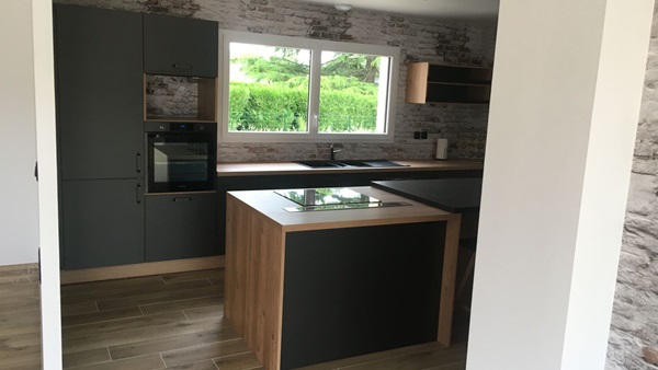 Cuisine équipée sur mesure Label Métal Brossé