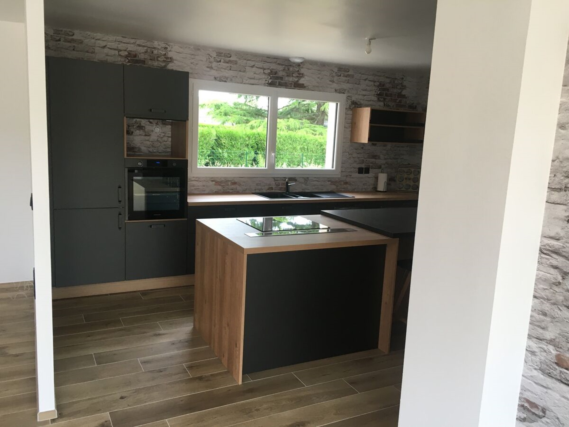 Cuisine équipée sur mesure Label Métal Brossé