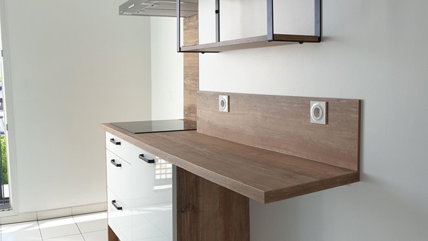 Cuisine équipée sur mesure Light Blanc Brillant